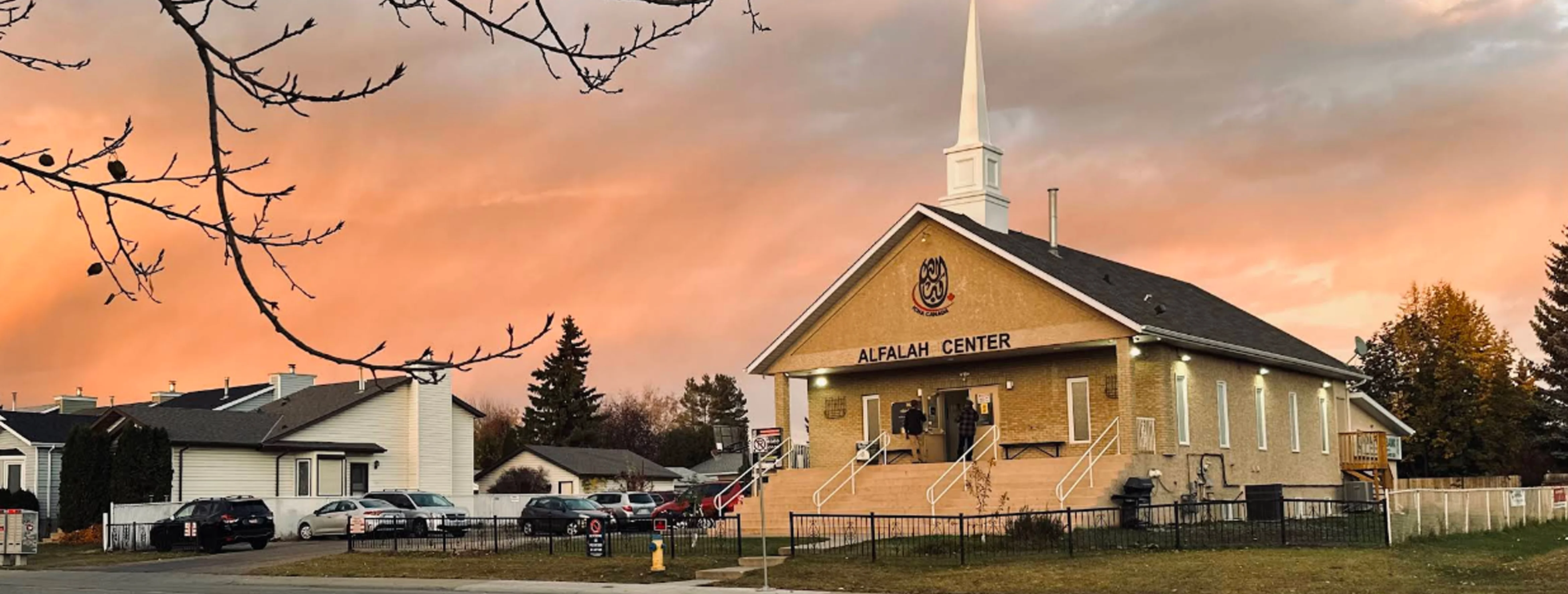 Exterior view of Al-Falah Islamic Centre Edmonton building